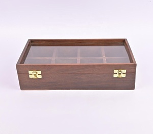 Solid Wood 8 Compartments <b>Spice</b> Box Manufacturer Wholesaler - Product Image 2