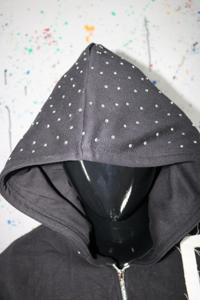 เสื้อฮู้ดดี้ผู้ชาย GG สีสันตามสั่ง ซิป ผ้าฝ้าย 100% สำหรับฤดูหนาว - Product Image 3