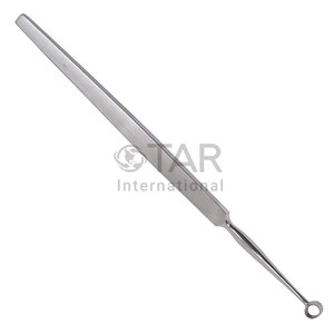 Cureta Dérmica Fox de Punta Redonda de 1 mm, de Acero Inoxidable, para Dermatología Quirúrgica, Podología, Raspador de Lesiones Cutáneas, Biopsia, Eliminación de Verrugas, Curetaje - Product Image 3
