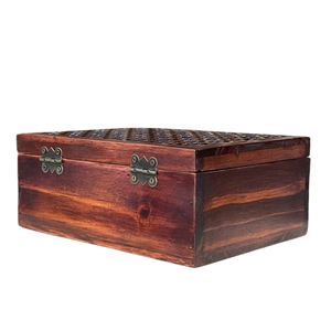 Caja de madera rectangular hecha en Vietnam, diseño elegante y duradero para almacenamiento de herramientas, producto al por mayor de alta calidad - Product Image 4