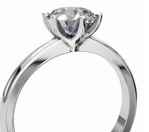 แหวนเพชรทรงกลมเพาะเลี้ยงแบบโซลิแทร์ 0.300 กะรัต ดีไซน์เรียบหรู วงแหวนทอง มีให้เลือกทั้งทอง 9, 14 และ 18 กะรัต - Product Image 3