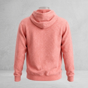 เสื้อฮู้ดดี้โอเวอร์ไซส์ผู้ชายสำหรับฤดูหนาว ผ้าฝ้าย 100% หนานุ่ม ถักแบบวินเทจ ล้างสีแบบแอซิดวอช มีกระเป๋า พิมพ์ลายดิจิทัล เป็นมิตรต่อสิ่งแวดล้อม - Product Image 2