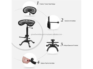 Vintage Tractor Seat <b>Stool</b> Adjustable Cast Iron Tractor Seat Chair Industrial Tractor Seat Bar <b>Stool</b> Retro Farmhouse Tractor - Product Image 6
