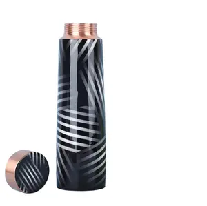 Neuzugang Kupferflasche in Designer-Look aus 100 % Reinem Kupfer hochwertige Kupferflasche für Trinkwasser