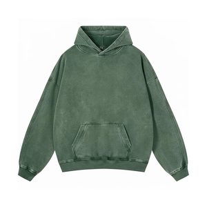 Sweat à capuche oversize pour homme, haute qualité, délavé à l'acide, vente en gros, sweats à capuche OEM, logo personnalisé, pull à capuche gaufré pour homme, unisexe - Product Image 3