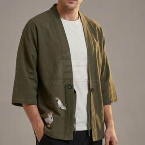 Chaqueta Kimono Japonesa de Invierno para Hombre, Suave y Cómoda, Tejido Transpirable Lavado, Material Duradero, Servicio OEM Frontal - Product Image 4