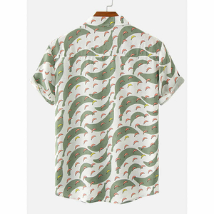 Chemise Hawaïenne Homme Imprimée Fleurs de Haute Qualité en Twill 100% Coton pour l'Été – Vêtement de Plage – Vente en Gros - Product Image 6