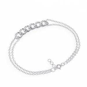 Pulsera Minimalista de Oro Sólido de 14k con Diamantes Cultivados en Laboratorio, Corte Brillante Redondo, Estilo Cubano, Joyería Fina para Mujer - Product Image 4