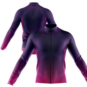 Maillot de cyclisme pour femme en polyester 100% à séchage rapide, antibactérien, personnalisable, manches longues, dernière collection, prix usine en gros - Product Image 5