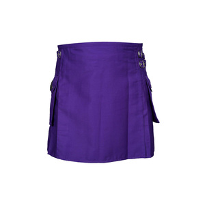 Kilt Escocés de Tartán a la Moda, Diseño Elegante con Detalle Plisado, Kilt Escocés de Tartán, Tela Suave, Prenda Tradicional Cómoda - Product Image 4