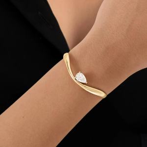 Luxury 925 silver minimalist <b>bracelet</b> Geometric chain <b>bracelet</b> - Product Image 2