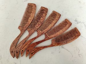 High Quality Coconut Wood <b>Comb</b> Vietnam Eco Friendly Handmade Wooden <b>Hair</b> <b>Comb</b> Bulk Factory Supply Export Market - Product Image 6