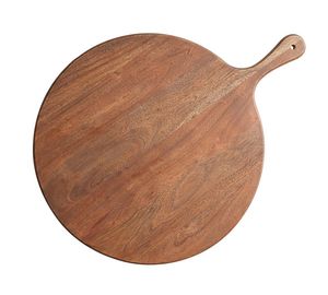 Plateau de service et de découpe en bois d'acacia avec poignée pour la cuisine, idéal pour fromages, pizzas, charcuteries et planches à découper – Vente en gros - Product Image 2