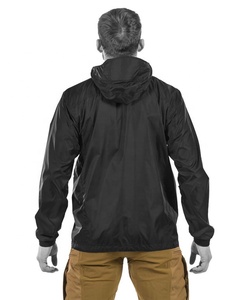 Chaqueta Cortavientos Impermeable Color Negro, Estilo Informal y Formal, de Secado Rápido, Transpirable y Repelente al Agua - Product Image 5