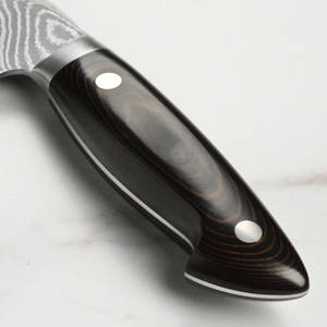 Cuchillo de Cocina de Acero de Damasco de Alto Rendimiento con Mango de Madera para Cocina Profesional, Cuchillo de Chef Hecho a Mano - Product Image 2
