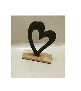 Cœur de Noël en aluminium Décoratif de table Élégant ornement en métal pour décoration festive - Product Image 3