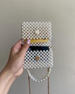Bolso de Mano Clásico Hecho a Mano con Cuentas Cuadradas de Acrílico para Mujer, Bolso de Fiesta, Bolso de Hombro para Boda, con Cierre Magnético - Product Image 2