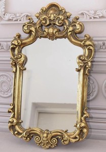 Elegant Goldene <b>Mirror</b> – Ornate Floral Design, Vintage Wall Decor - Product Image 3
