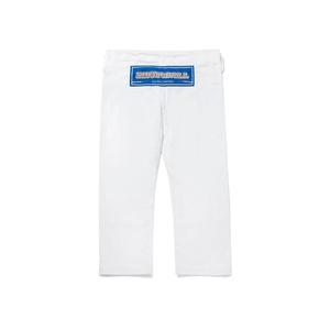 Pantalon de karaté blanc Shoyoroll avec patchs bleus, coupe classique, unisexe, vêtements d'arts martiaux pour adultes - Product Image 4