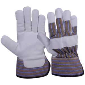 Gants de sécurité industriels en cuir de mouton pleine fleur haute performance, certification CE, épaisseur 11 oz, avec manchette de sécurité pour - Product Image 5