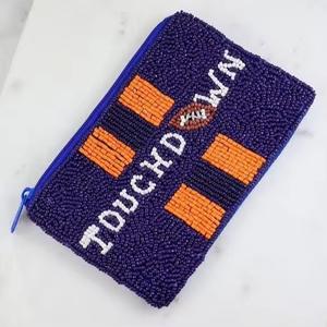 TOUCHD WN Pochette à monnaie brodée à la main avec perles de verre, couleur et taille personnalisables, avec fermeture portefeuille pour une utilisation multi-occasions - Product Image 2