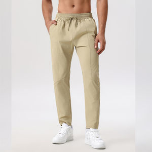Pantalon de jogging classique pour homme, coupe moderne, tissu extensible, taille élastique, pour le sport, les occasions décontractées et le port quotidien - Product Image 1