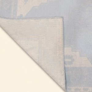 Alfombra Persa Moderna con Medallón, Tejida a Mano, de Lana Azul Grisáceo Misty Palace, Antideslizante y Ecológica, para Sala de Estar, Dormitorio, Hotel - Product Image 5