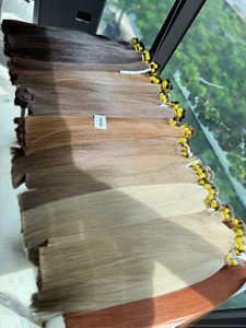 Cheveux vietnamiens en vrac Super Double Drawn 100g Couleurs teintes foncé clair Extension de cheveux de luxe Prix de gros brut Cheveux de bébé - Product Image 5