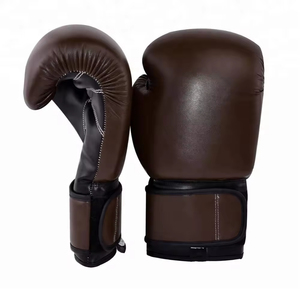 Gants de boxe en cuir PU véritable avec logo personnalisé, gants de Muay Thai, gants de kick-boxing, gants de boxe multicouches haute densité - Product Image 6