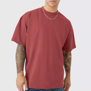 Wholesale Breathable 100% Cotton Washed Heavy <b>Weight</b> <b>Blank</b> Oversized Men's T-Shirt Custom - Product Image 6