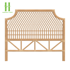 Hot Trend Design Rattan Bed with Simple <b>Headboard</b> Headbed <b>Panels</b> Use For Home And Hotel Furniture Factory Direct Rattan 2026 - Product Image 4