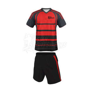 Uniforme de rugby respirant et à séchage rapide pour les séances d'entraînement intenses, équipement confortable à haute élasticité - Product Image 2