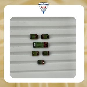 Hermosas Turmalinas de Sandía Naturales, Corte Octogonal con Separación de Color, Gemas Sueltas para Joyería Hecha a Mano, Venta al Por Mayor - Product Image 6