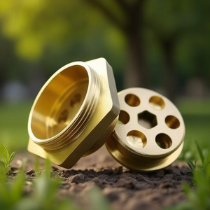 1.5 Inch Brass <b>Flange</b> for Heating Element-CNC Machined Surface 4 <b>Bolt</b> Holes (11mm Diameter) Lucky Brass - Product Image 3