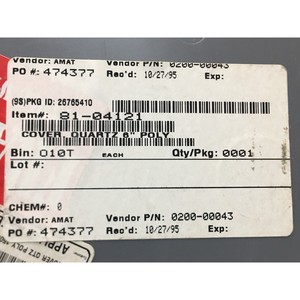 AMAT 0200-00043 ควอตซ์, ฝาครอบ, 6 นิ้ว, โพลี .40 - อุปกรณ์และอะไหล่เซมิคอนดักเตอร์ระดับโลกที่เชื่อถือได้ - Product Image 6