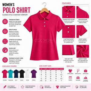Polo personnalisé pour femme, manches courtes, de qualité supérieure, pour le golf, OEM, ODM, marque privée, uniforme d'entreprise, vêtements décontractés - Product Image 6