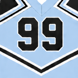 Haut d'uniforme de cheerleading bleu ciel sans manches à col en V pour femmes et filles, idéal pour la performance, la danse d'équipe, l'entraînement et la compétition - Product Image 5