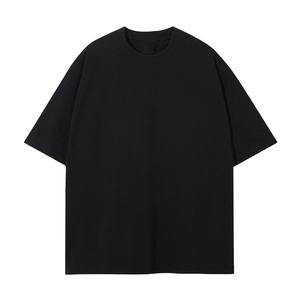 Camisetas de algodón grueso personalizadas vintage al por mayor, lisas, de 240 g/m², extragrandes, 100% algodón, antiarrugas, para hombre - Product Image 1