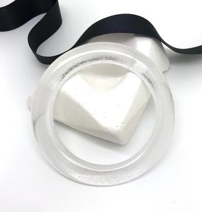 <b>Clear</b> WHITE Premium <b>Resin</b> Bangle Lightweight Comfortable Wear Artistic Stylish <b>Resin</b> Bangles - Product Image 6