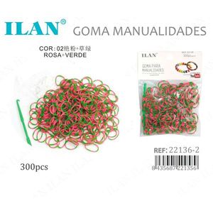 Il Goma Manualidades Rosa Verde 300 pezzi Ref22136-2 - Product Image 3
