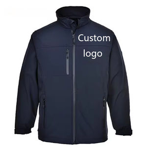 Chaqueta de Invierno Softshell, Resistente al Agua, Cortavientos, Transpirable, con Capucha, Acolchada, Unisex, de Poliéster/Algodón, para Exteriores - Product Image 1