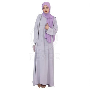Abaya élégante pour femmes - Modeste, longue jusqu'au sol, manches longues, respirante, légère, pour un usage quotidien - Product Image 2