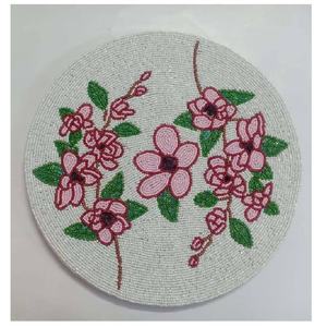 Nouvel arrivage de tapis de table en verre perlé à motif floral tapis de table perlé pour dîner et table basse - Product Image 2