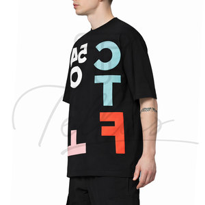 ผู้ผลิตเสื้อยืดผู้ชายมืออาชีพ - เสื้อยืดคอกลมทรงโอเวอร์ไซส์ขายดีที่สุด ผ้าฝ้ายฟลีซ 100% แห้งเร็ว ระบายอากาศได้ดี - Product Image 5