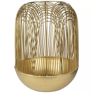 Golden <b>Lantern</b> <b>Candle</b> <b>Holder</b> Heat Resistant Home Decoration - Product Image 6