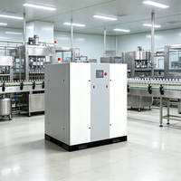 Compresseur d'air à vis sans huile haute performance haute pression 22KW 30KW refroidi par air 6 bars avec certificat CE