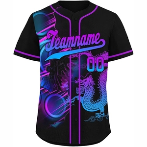 Maillot de baseball sublimé léger pour équipes de baseball avec contrôle de l'humidité et résistance à la décoloration - Product Image 2
