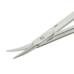 Ciseaux à cuticules en acier à haute teneur en carbone, ciseaux professionnels à pointe courbée, coupe-ongles à lame tranchante, ciseaux de manucure de 9,5 cm - Product Image 6