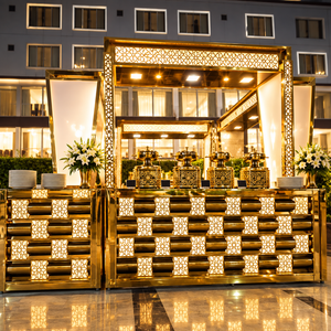 Mostrador de Buffet King International Zyvarelle HexaLume, Clásico, Moderno y Elegante, de Acero Inoxidable, de Lujo, para Interiores - Product Image 3