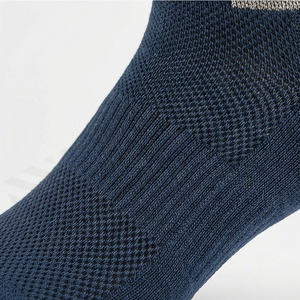 Crew <b>Socks</b> Navy Blue Plaid Pattern Breathable <b>Running</b> Sports <b>Socks</b> for Adults Spring Season - Product Image 5